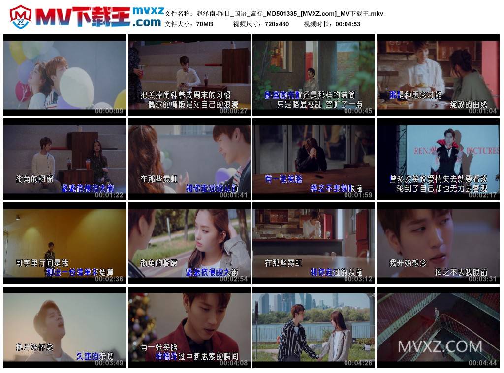 赵泽南-昨日_国语_流行_MD501335